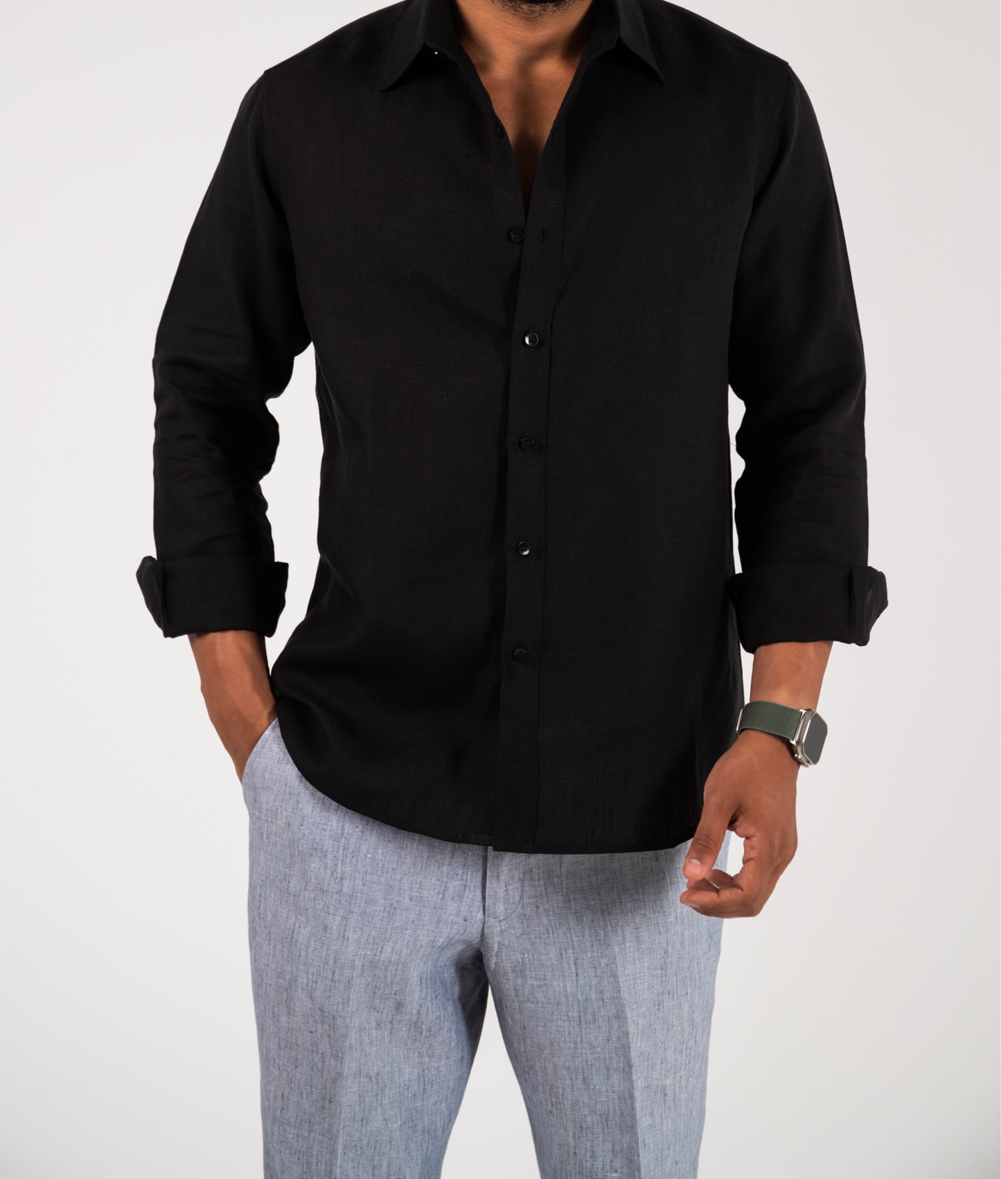 Black Linen Shirt