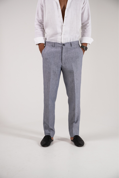 Grey Linen Pants