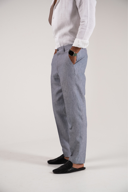 Grey Linen Pants