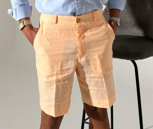 Auyń X Modena Limited Peach Linen Short