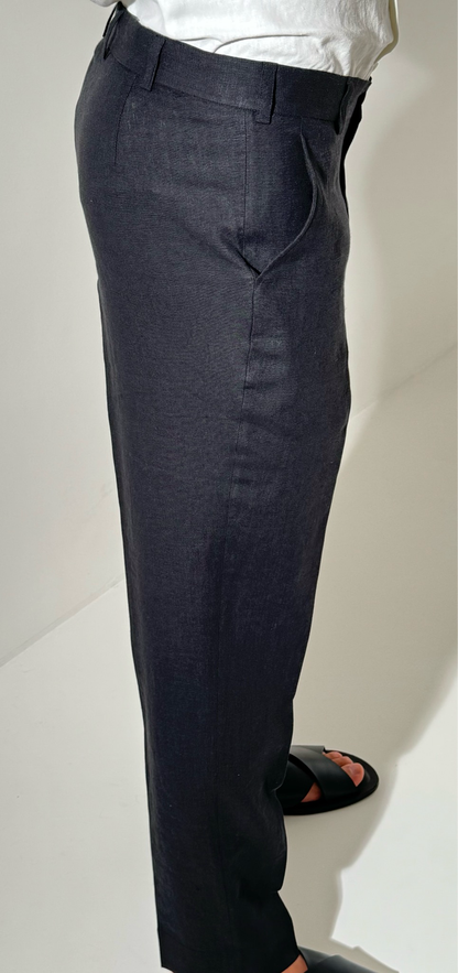 Auyń X Modena Limited Black Linen Pants