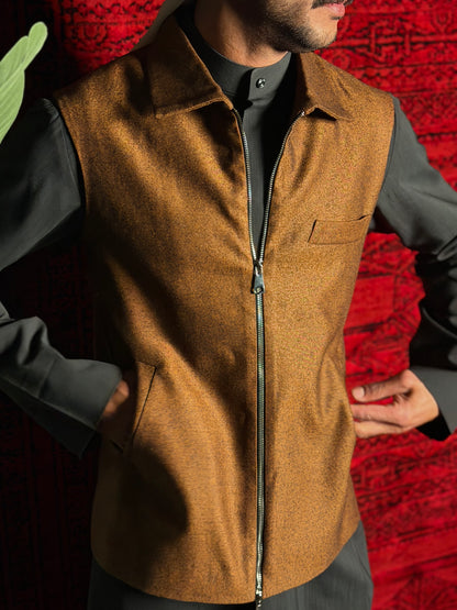 Modena Vest (BROWN) 2025